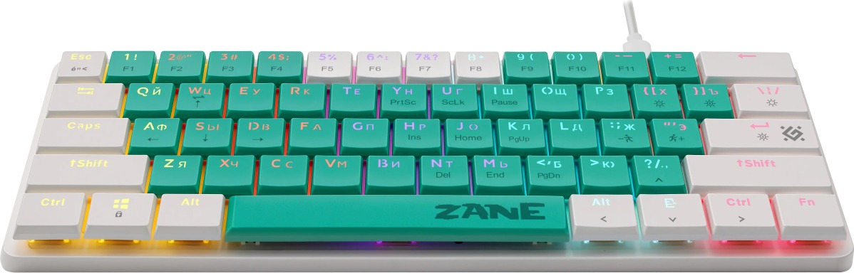Клавиатура Defender Zane GK-089, 45087, Зеленый детальное изображение - 4