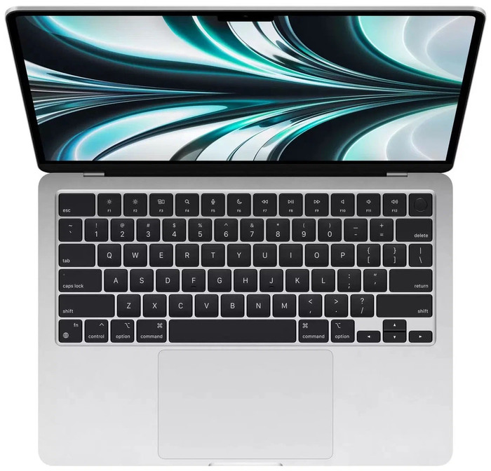 Ноутбук Apple MacBook Air 13 2022, RAM 8 ГБ, Cеребристый, SSD 256 ГБ, Apple graphics 8-core №2