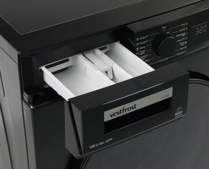 Стиральная машина Vestfrost VFT 8122B, Черный №3