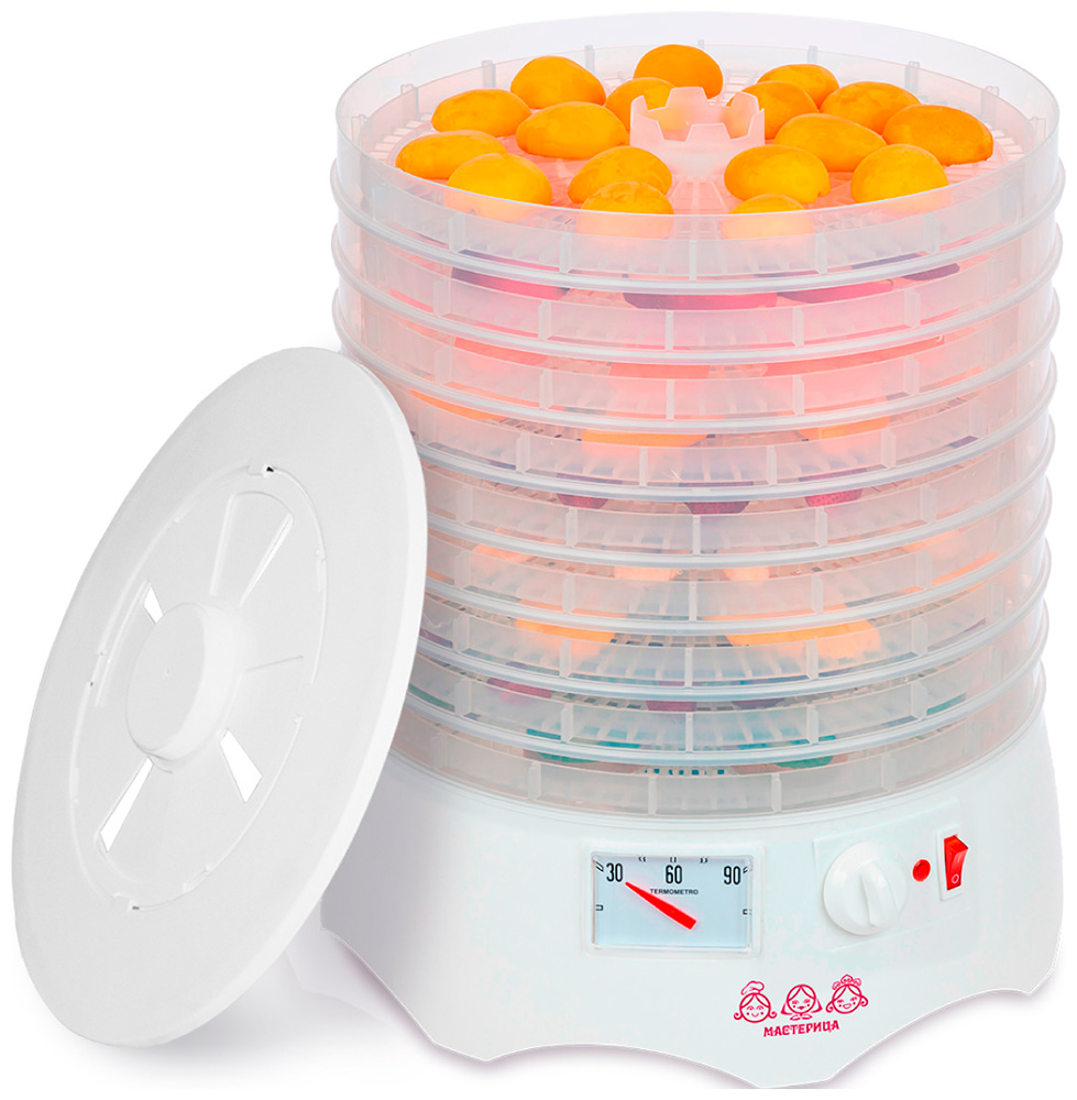 Сушилка для овощей и фруктов Мастерица EFD-0903VM, 280 Вт, Белый детальное изображение - 2