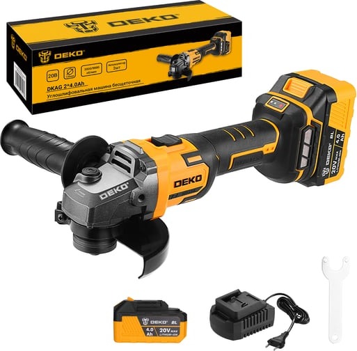 Бесщеточная углошлифовальная машина DEKO DKAG 063-2153, 125 мм, 9000 об/мин, 1000 Вт детальное изображение - 5