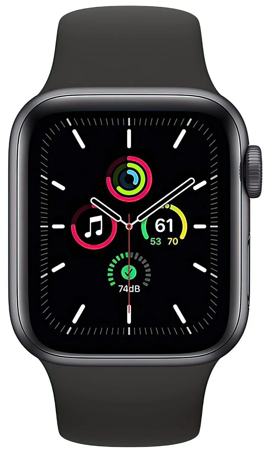Смарт-часы Apple Watch SE 2021 44 mm Aluminum Case Space Gray, Серый космос, Sport Band детальное изображение - 2