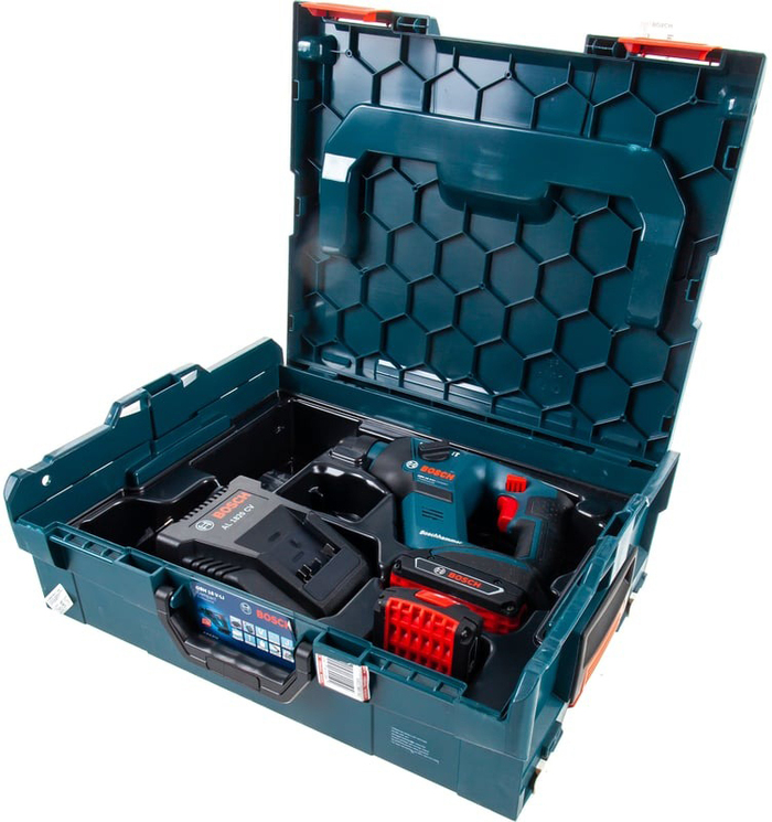 Аккумуляторный перфоратор Bosch GBH 18 V-LI Compact (2х1.5 А·ч), 1 Дж, 4950 уд/мин №4