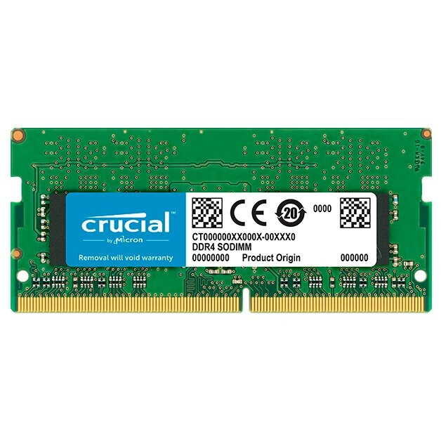 Оперативная память Crucial SO-DIMM DDR4 3200MHz, CT8G4SFS832A, 8 Гб детальное изображение - 1