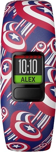 Фитнес-браслет детский Garmin Vivofit Jr 2, Marvel Avengers Band, 11 мм, Синий детальное изображение - 2