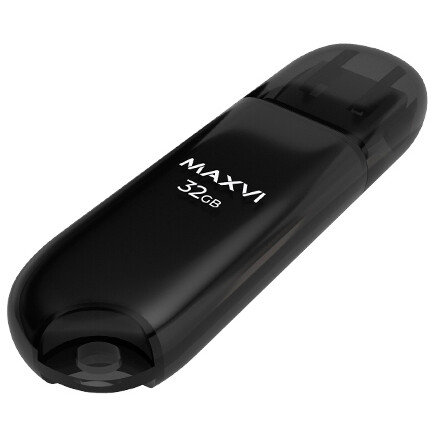 USB Flash накопитель MAXVI P1 32 ГБ, черный детальное изображение - 1