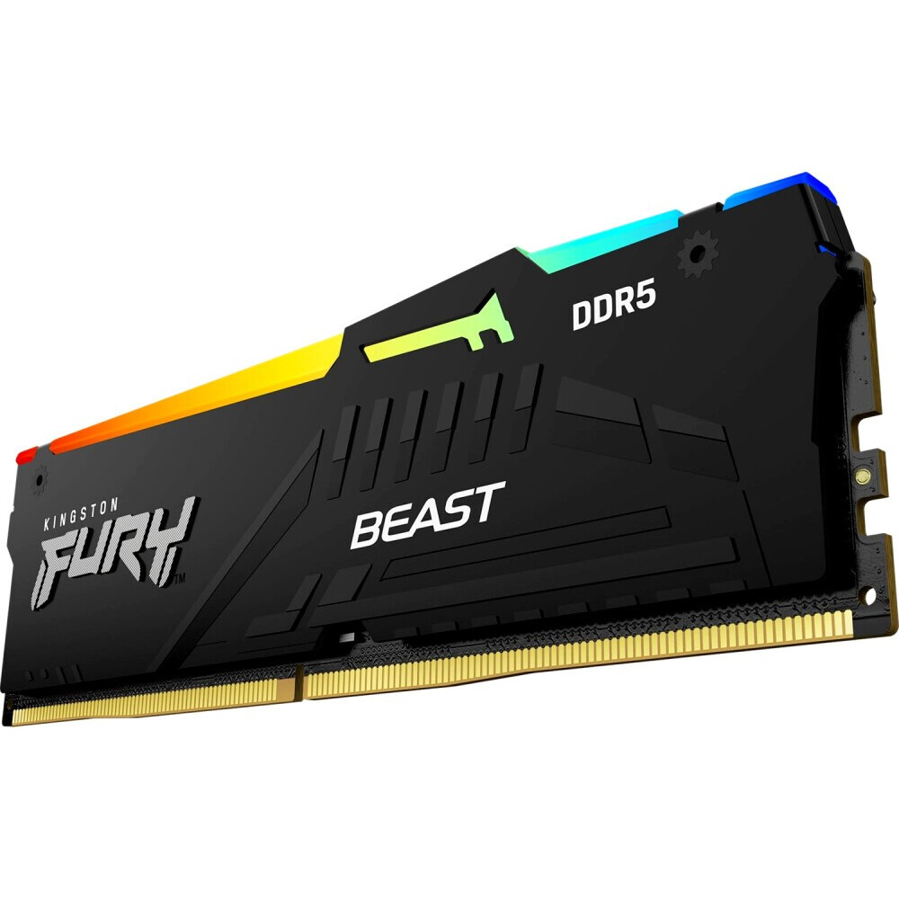 Оперативная память Kingston Fury Beast Black RGB DDR5 5200MHz, KF552C40BBA-16, 16 Гб детальное изображение - 4