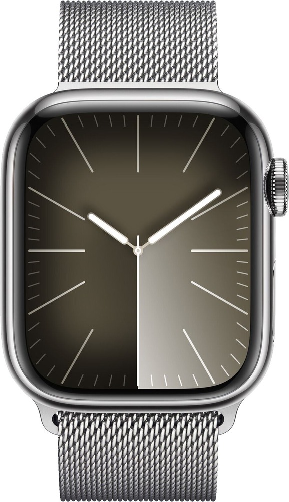 Умные часы Apple Watch Series 9 Silver Stainless Steel Case, Silver Milanese Loop 41 мм, Серебристый №2