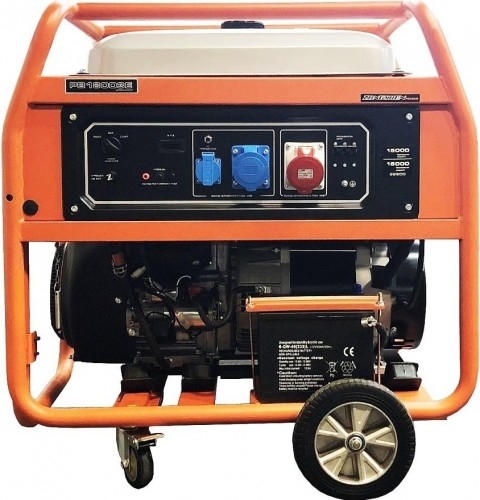 Генератор бензиновый ZONGSHEN PB 18003 E 1T90DF181, 12 кВт, Оранжевый детальное изображение - 2