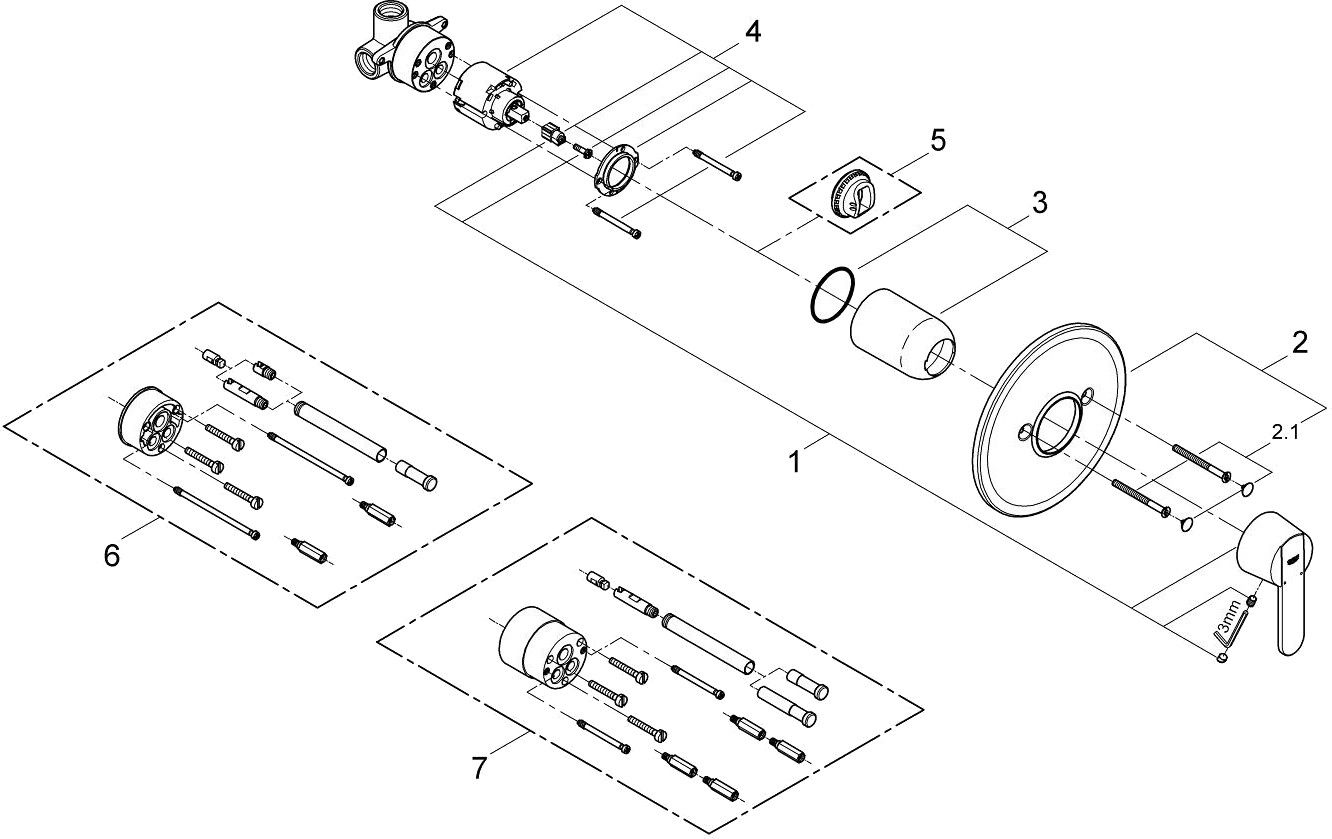Смеситель Grohe Get 31200000 детальное изображение - 3