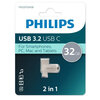USB Flash накопитель Philips 2-in-1 (FM32FD145B) 32 ГБ, серебряный вариант - 1