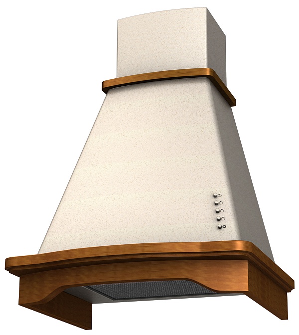 Вытяжка Krona DONATA CPB 600 structural ivory PB, Слоновая кость детальное изображение - 1