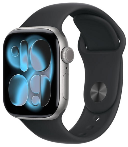 Умные часы Apple Watch Series 11 46 мм, Space Gray Aluminium Case with Black Sport Band, GPS, Космический серый (M/L) детальное изображение - 1