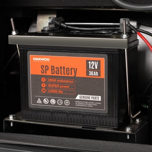 Генератор дизельный с воздушным охлаждением DAEWOO DDAE 10000SE, в кожухе, 7.2 кВт, Белый детальное изображение - 8