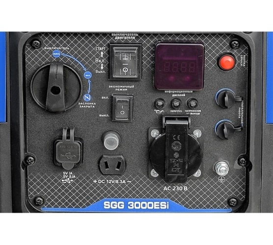 Генератор бензиновый ТСС SGG 3000ESi 060058, 2.8 кВт, Синий детальное изображение - 9