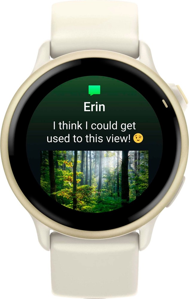 Умные часы Garmin Vivoactive 6 42 мм, Лунно-золотистый с ремешком цвета слоновой кости №3