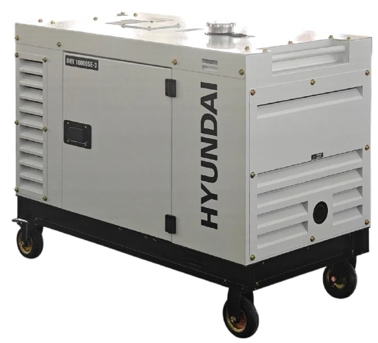 Генератор дизельный с воздушным охлаждением HYUNDAI DHY 10000SE-3, в кожухе, 8 кВт, Белый детальное изображение - 10