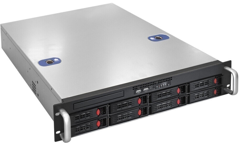 Серверный корпус ExeGate Pro 2U550-HS08/Redundant 2x1200W, 1200 Вт, Черный детальное изображение - 1