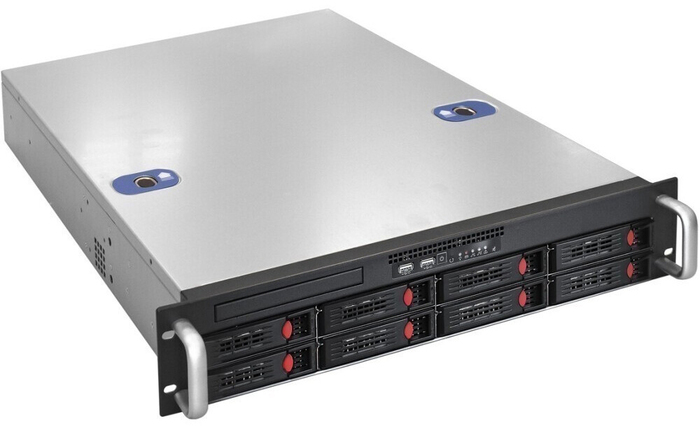 Серверный корпус ExeGate Pro 2U550-HS08/Redundant 2x1200W, 1200 Вт, Черный №1