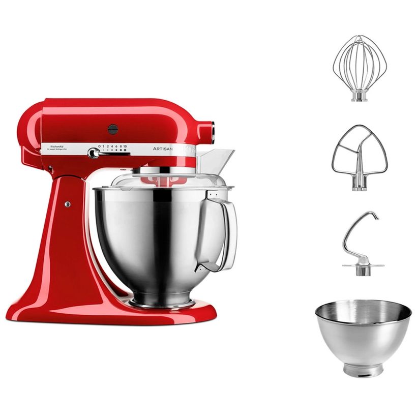 Планетарный миксер KitchenAid 55KSM185PSEER, Красный детальное изображение - 2