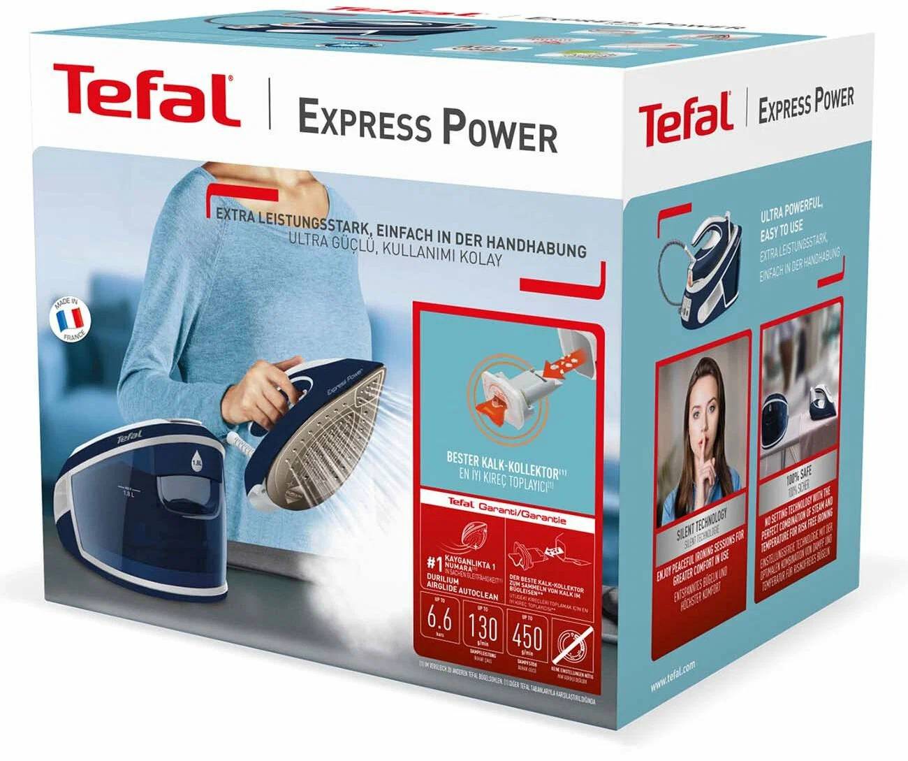 Утюг Tefal Express Power SV 8060, Синий детальное изображение - 5
