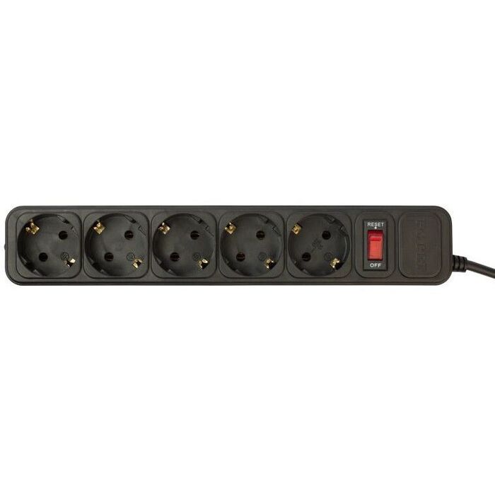 Сетевой фильтр PC PET AP01006-3-B, 3 м, Черный №2