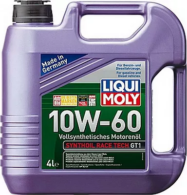Моторное масло Liqui Moly Synthoil Race Tech GT1 10W-60, 7535, 4 л  детальное изображение - 1