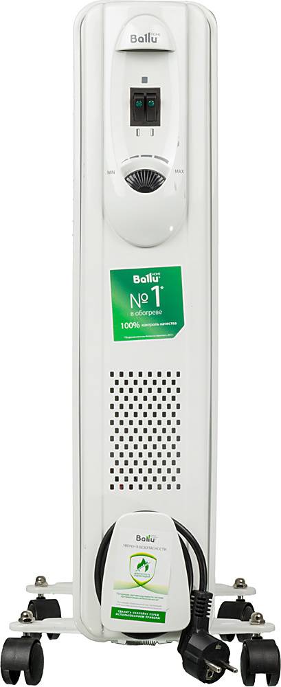Масляный радиатор Ballu Comfort BOH CM-11WDN, Белый детальное изображение - 2