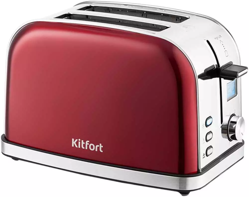 Тостер Kitfort КТ-2036-1, Красный детальное изображение - 2