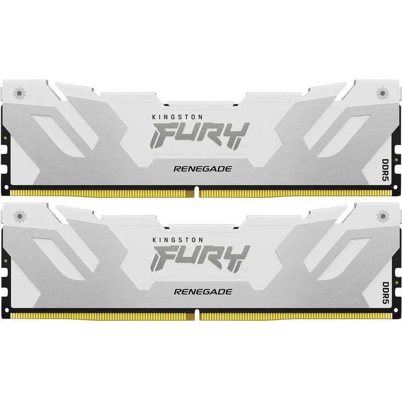 Оперативная память Kingston Fury Renegade White DDR5 8000MHz, KF580C38RWK2-32, 2x16 Гб KIT, 32 Гб детальное изображение - 1