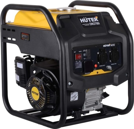 Генератор бензиновый HUTER DN3700i 64/10/28, 3.3 кВт, Черный детальное изображение - 1