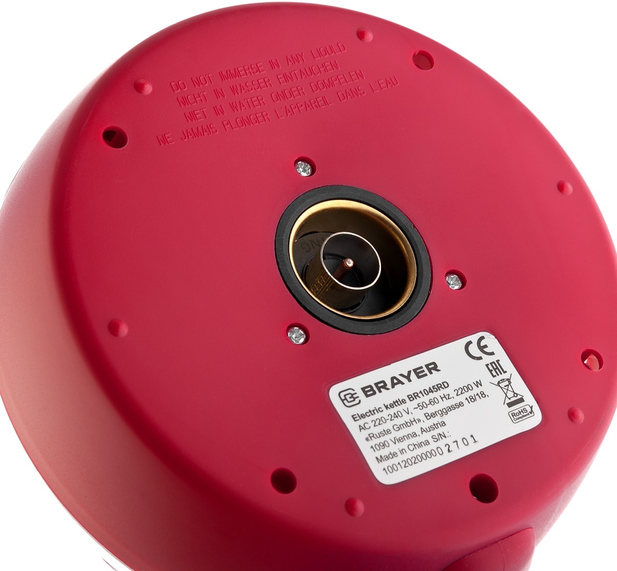 Электрический чайник Brayer BR1045RD 1.8 л, Красный детальное изображение - 6