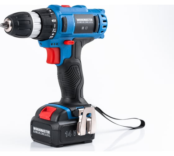Аккумуляторная дрель-шуруповерт WorkMaster АШ-14ЛА, 14.4 В, 26 Нм, 1,5 А·ч детальное изображение - 2