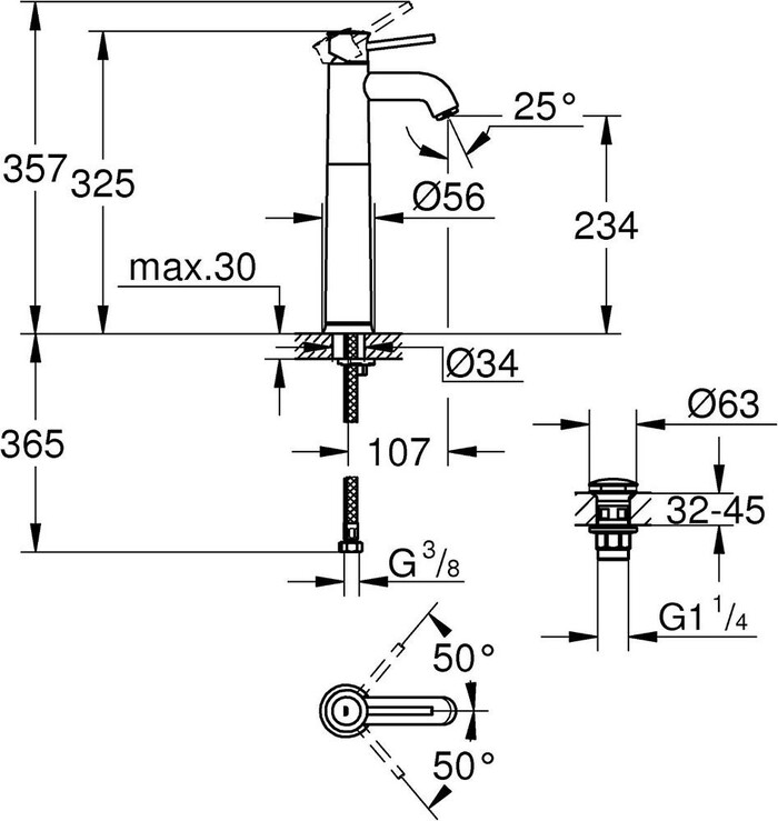 Смеситель Grohe Start Classic 23784000 №4