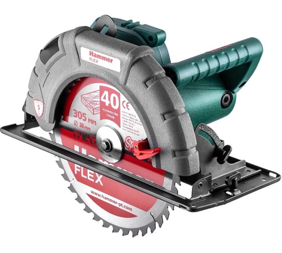 Циркулярная пила Hammer CRP2400/305, 630819, 305 мм, 0-3700 об/мин, 2400 Вт детальное изображение - 1