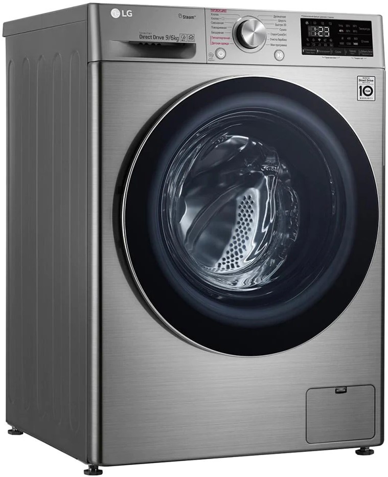 Стиральная машина LG AI DD F4V5VG2S, Серебристый детальное изображение - 2