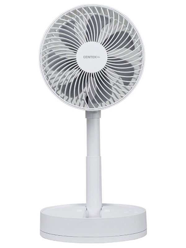 Вентилятор настольный аккумуляторный Centek CT-5043, 8,5 Вт, Белый детальное изображение - 1