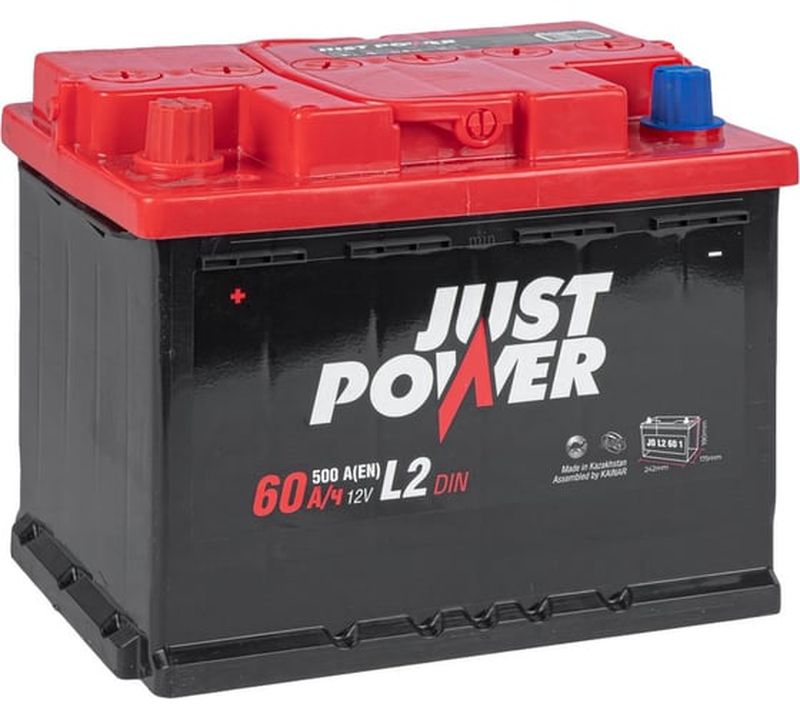 Аккумулятор JUST POWER L+ L2 EN, Прямая Поляроность, J0L2601, 60 А·ч детальное изображение - 1