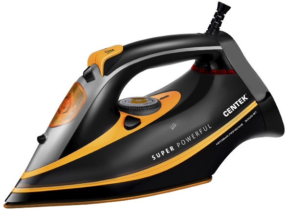 Утюг Centek CT-2358, Черный/Желтый детальное изображение - 1