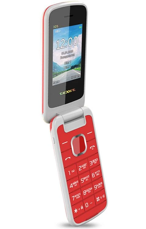 Мобильный телефон Texet TM-325, 32 Мб, Красный, Dual micro-SIM детальное изображение - 7