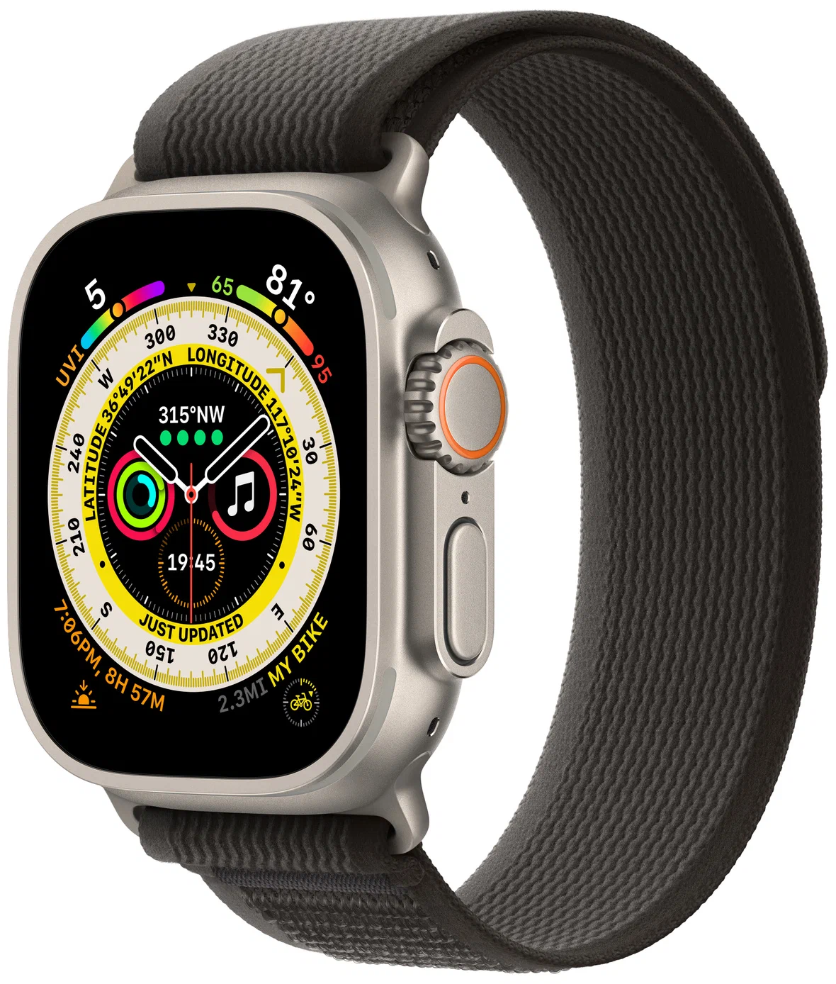 Смарт часы Apple Watch Ultra 49 мм, Титановый, Сине-серый, Trail Loop детальное изображение - 1