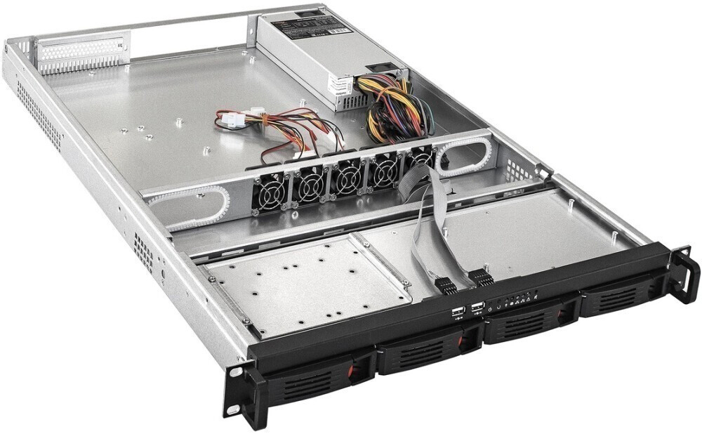 Серверный корпус ExeGate Pro 1U660-HS04/250ADS, 250 Вт, Черный детальное изображение - 3