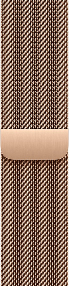 Умные часы Apple Watch SE 3 44 мм, GPS, Midnight Aluminium Case with Gold Milanese Loop, Полуночный черный/Золотой детальное изображение - 3