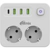 Сетевой фильтр Ritmix RM-023PD, 2 м, Черный вариант - 1