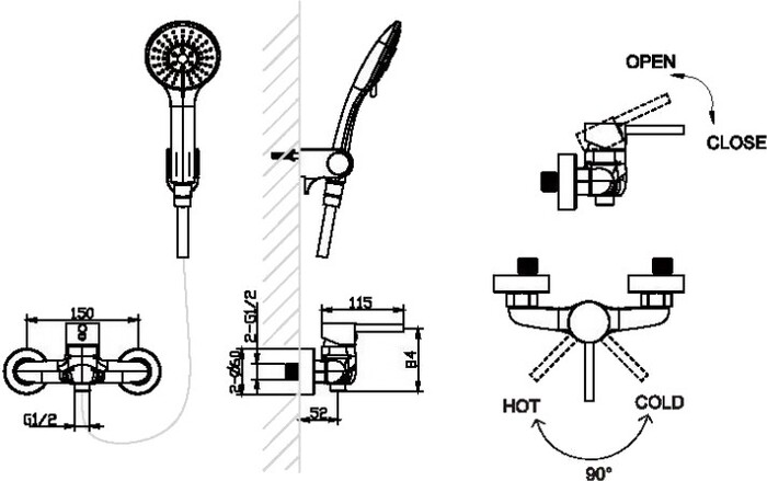 Смеситель Bravat Slim F9332366CP-01-RUS №2