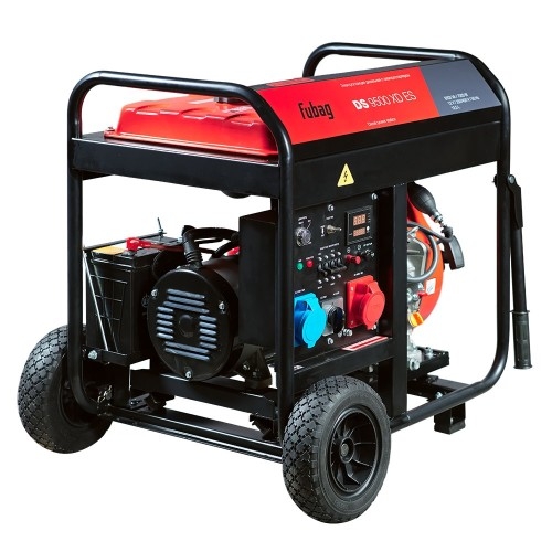 Генератор дизельный с воздушным охлаждением FUBAG DS 9500 XD ES 646240, открытый, 7 кВт, Красный детальное изображение - 6