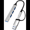 USB-концентратор Digma DHUB-4USB-AC-2.0, Серебряный вариант - 1