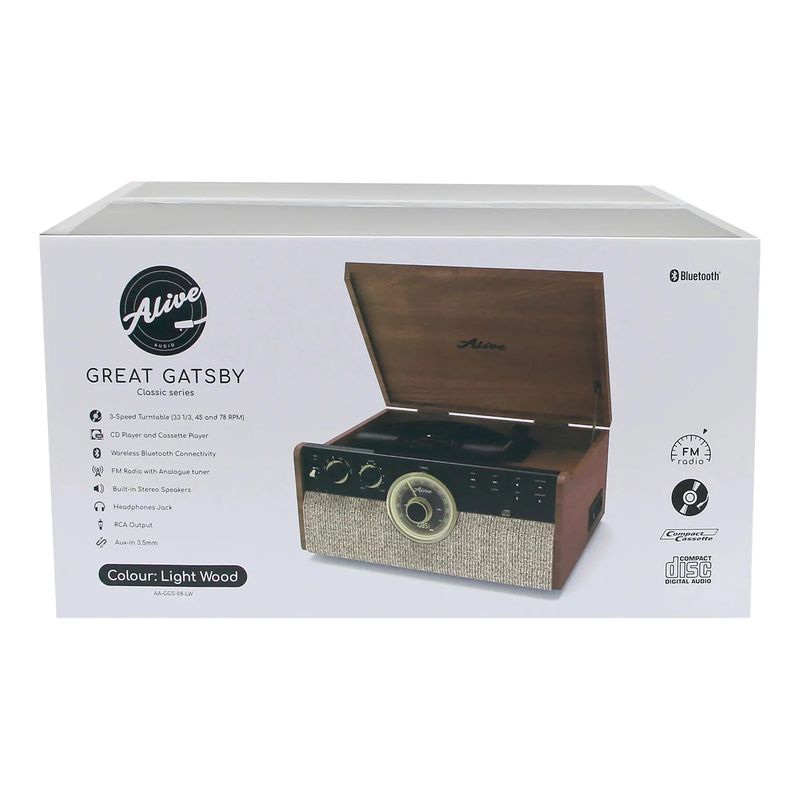 Проигрыватель винила Alive Audio Great Gatsby, Светло-коричневый детальное изображение - 4
