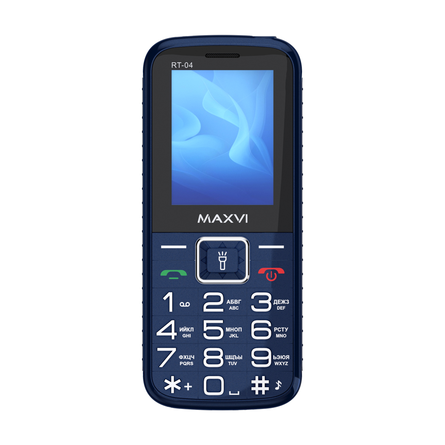 Мобильный телефон MAXVI RT-04 с док-станцией, 32 Мб, Синий, Dual mini-SIM детальное изображение - 10