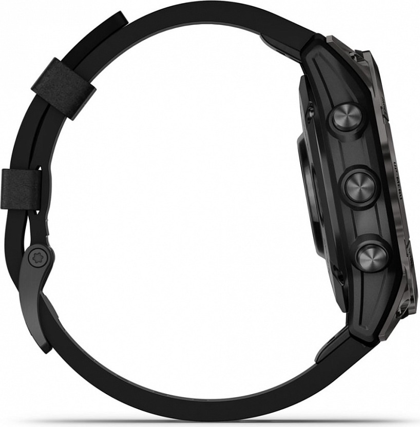 Смарт-часы Garmin Rpix Pro Gen 2 Sapphire Edition, 42 мм, Черный, кожаный ремешок детальное изображение - 5